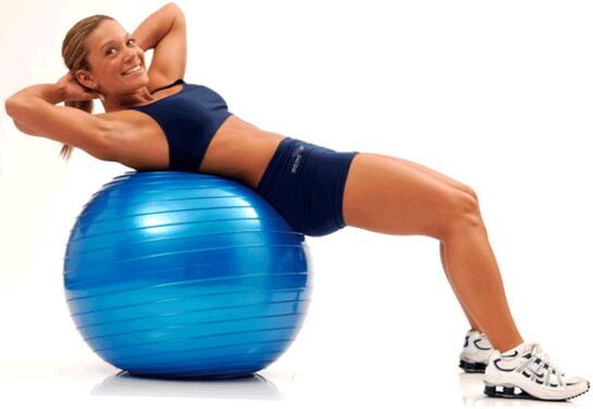 exercício em fitball para perda de peso