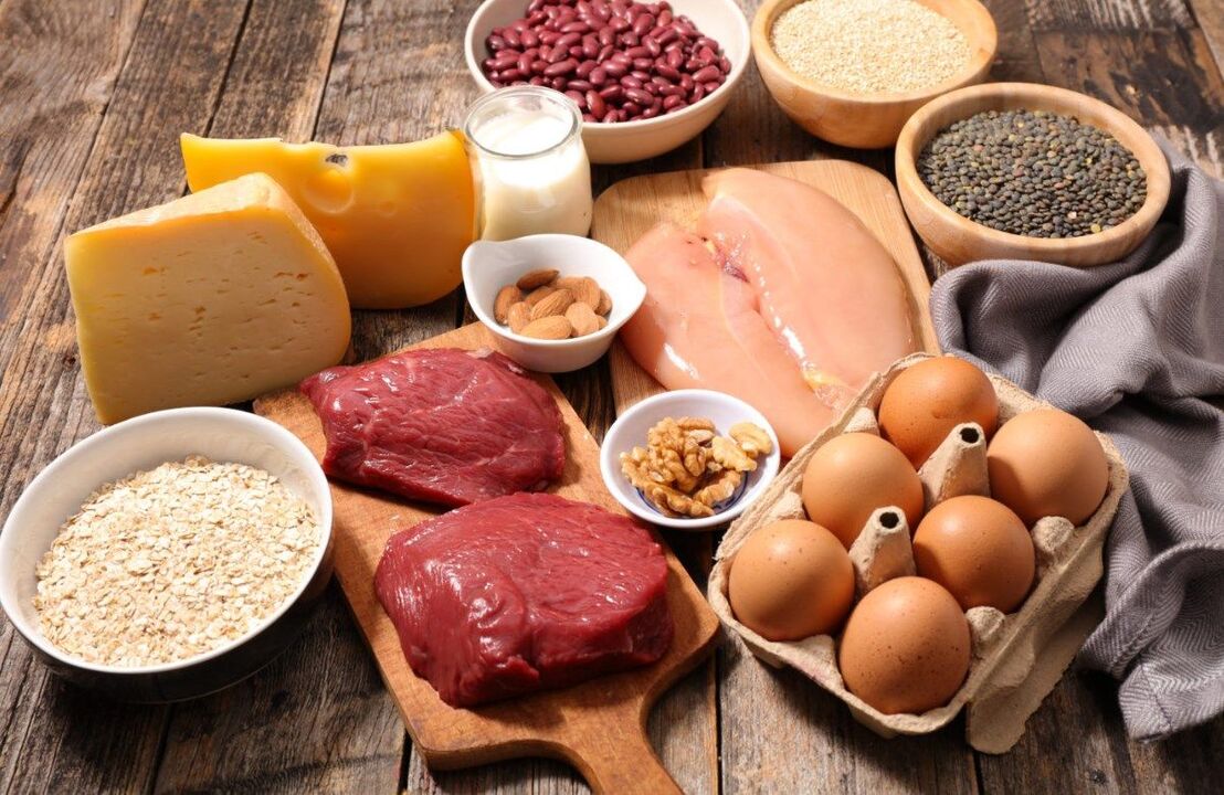 alimentos permitidos em uma dieta de proteína